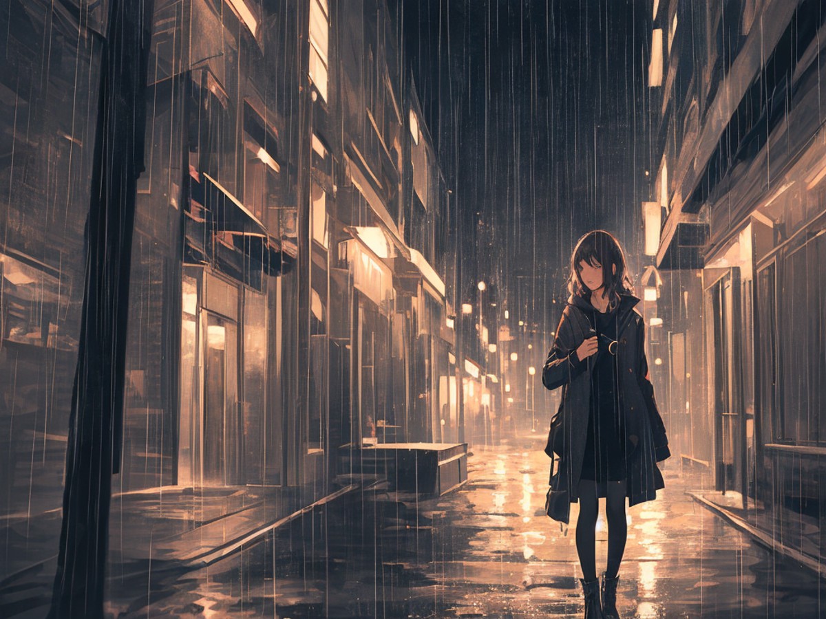 1girl, solo,rain
Depth of field, fine 8KCG wallpapers,(delicate light), cinematic lighting,highly detailed
